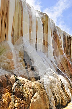 Hot springs cascade in Guelma, Algeria